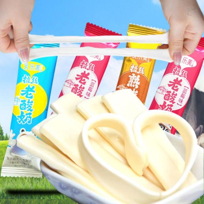 乳乐美散装500克拉丝老酸奶3种口味